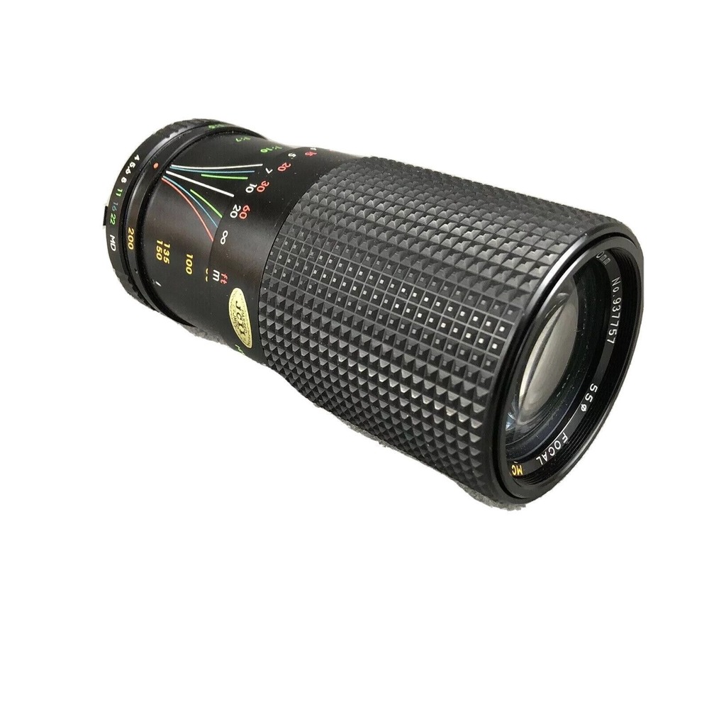 FOCAL 80-200mm F/4.5 MC‎ Vintage Photography Zoom Camera Lens 55mm + Lens Caps
